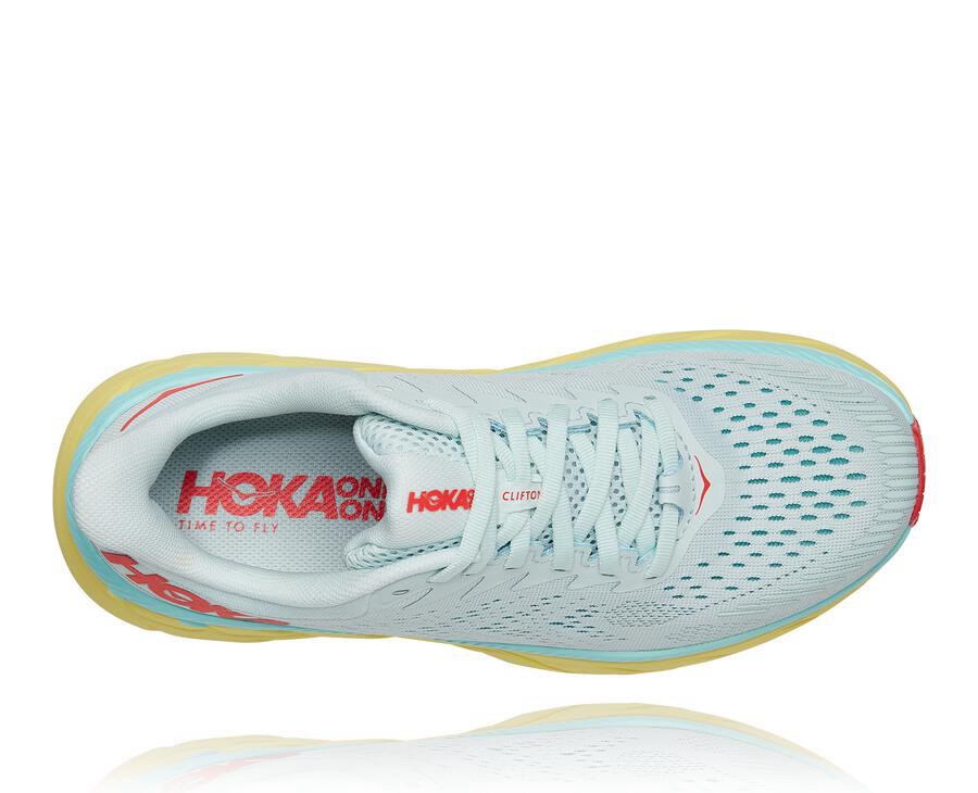 Tenis Hoka One One Feminino Azuis - Clifton 7 - 827-NDFVTJ